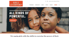 Desktop Screenshot of girlsleadership.org