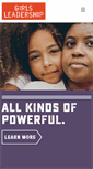 Mobile Screenshot of girlsleadership.org
