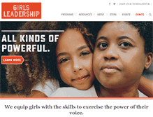 Tablet Screenshot of girlsleadership.org
